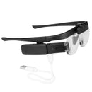 Lupa T4 en Formato de Gafas con LED Lateral Recargable