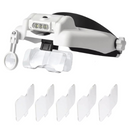 Lupa frontal V5 Max con 6 aumentos diferentes y 3 LED ajustables