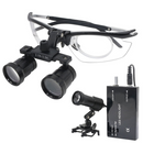 Lupa X2 con Lentes de 2,5x y 3,5x y Lámpara Frontal Recargable de 5 Vatios