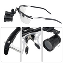 Lupa X2 con Lentes de 2,5x y 3,5x y Lámpara Frontal Recargable de 5 Vatios