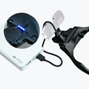 Lentes para Poner Pestañas Estética con 05 Lentes de Aumento y Luz Recargable