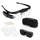 Lupa T4 en Formato de Gafas con LED Lateral Recargable