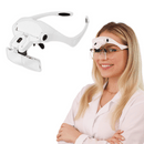 Lupa de Cabeza Ligera V5 con 05 Lentes y Doble LED