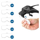 Lentes para Poner Pestañas Estética con 05 Lentes de Aumento y Luz Recargable